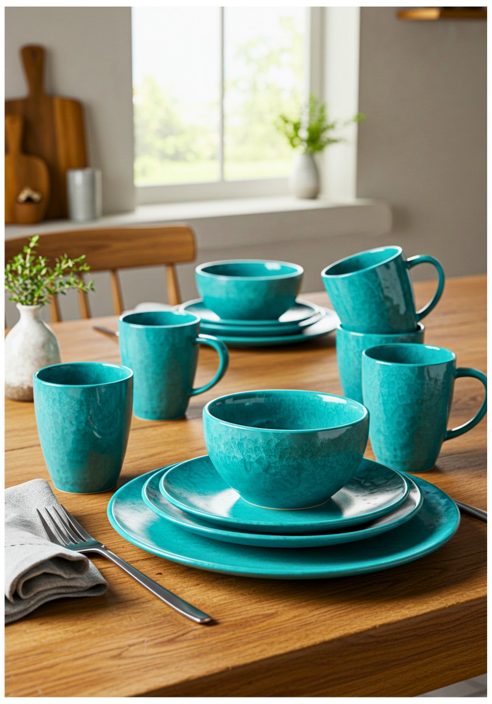 Turquoise Ceramic Dinnerware Sets