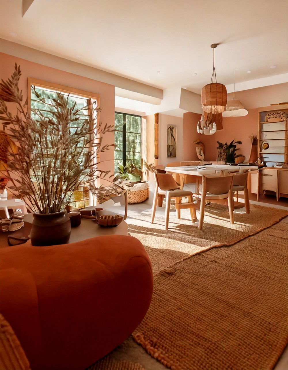 Earthy Neutrals with Terracotta Accents
