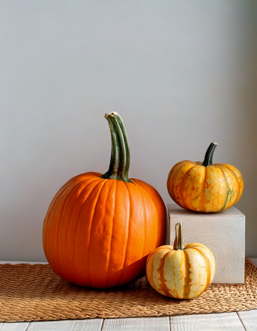 Minimalist Pumpkin Displays