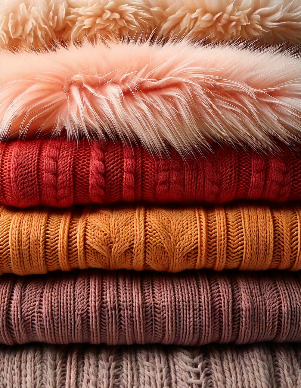 Layered Textures with Knit and Faux Fur