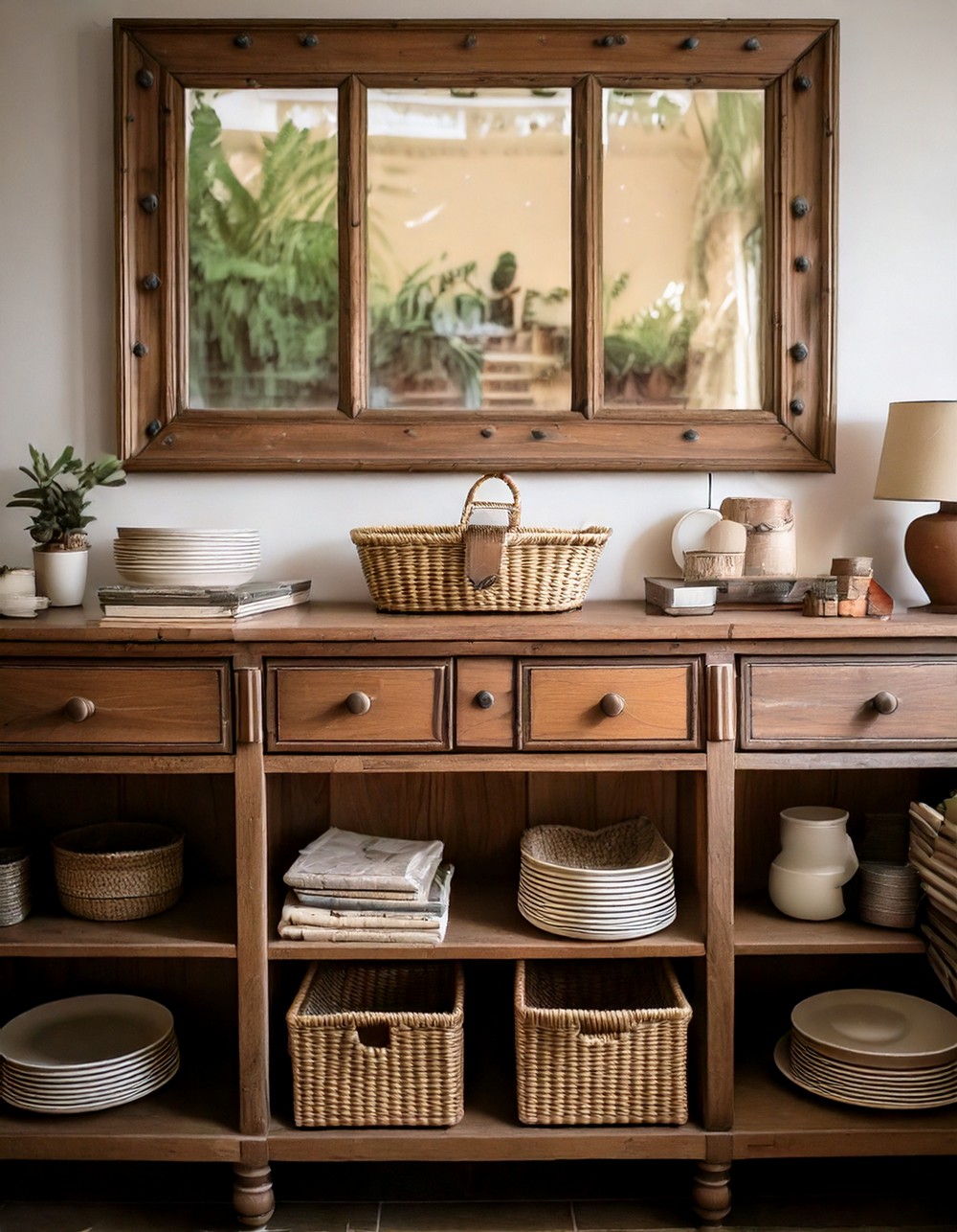 Vintage Sideboard for Storage and Charm