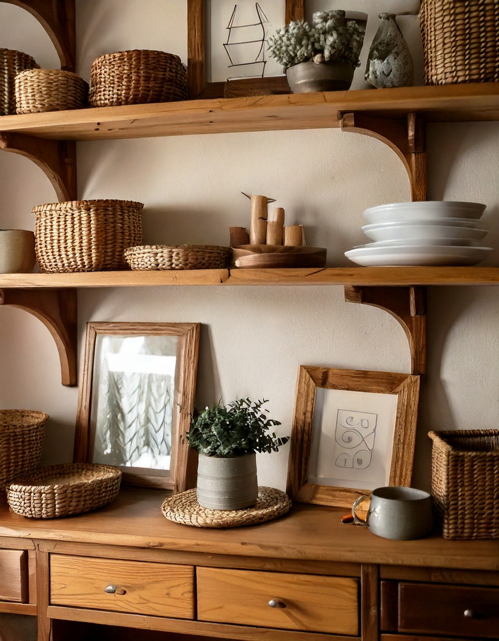 Open Shelving for a Functional Display