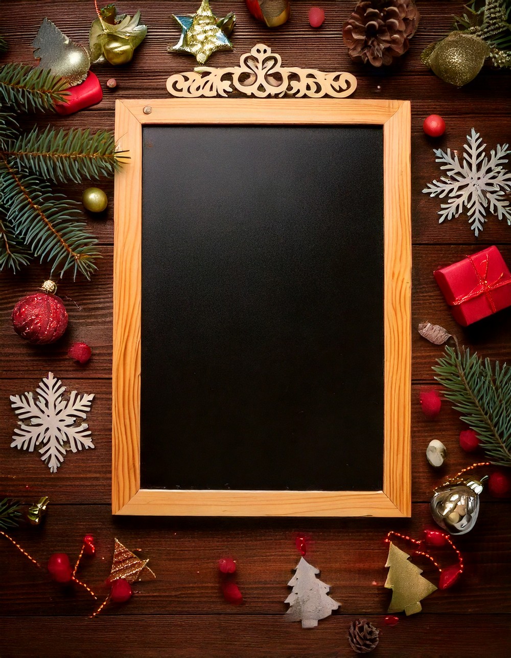 Magnetic Chalkboard for Seasonal Messages