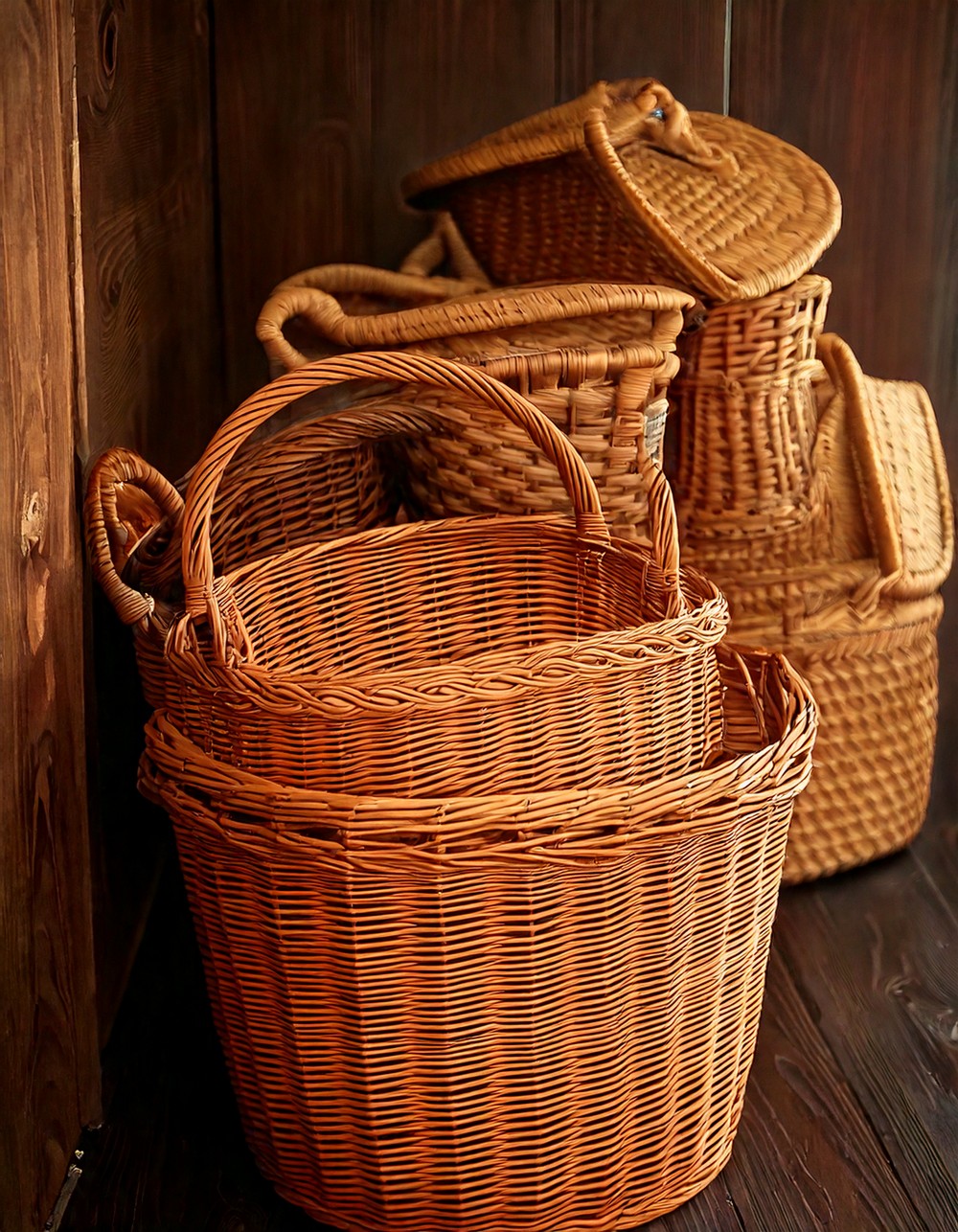 Old-Fashioned Woven Baskets