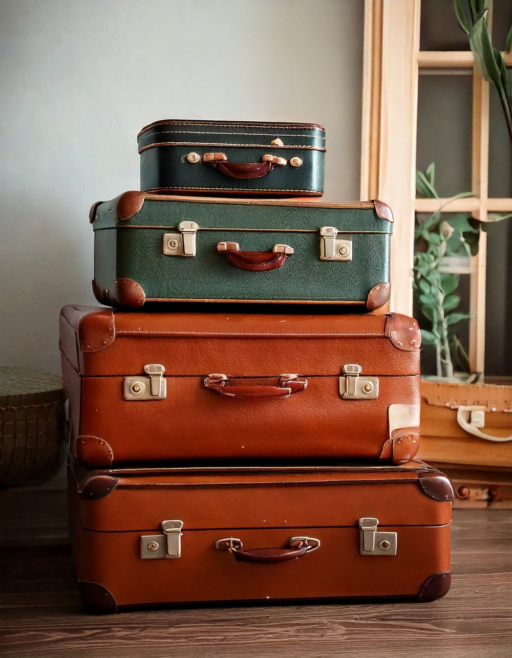 Vintage Suitcases as Side Tables