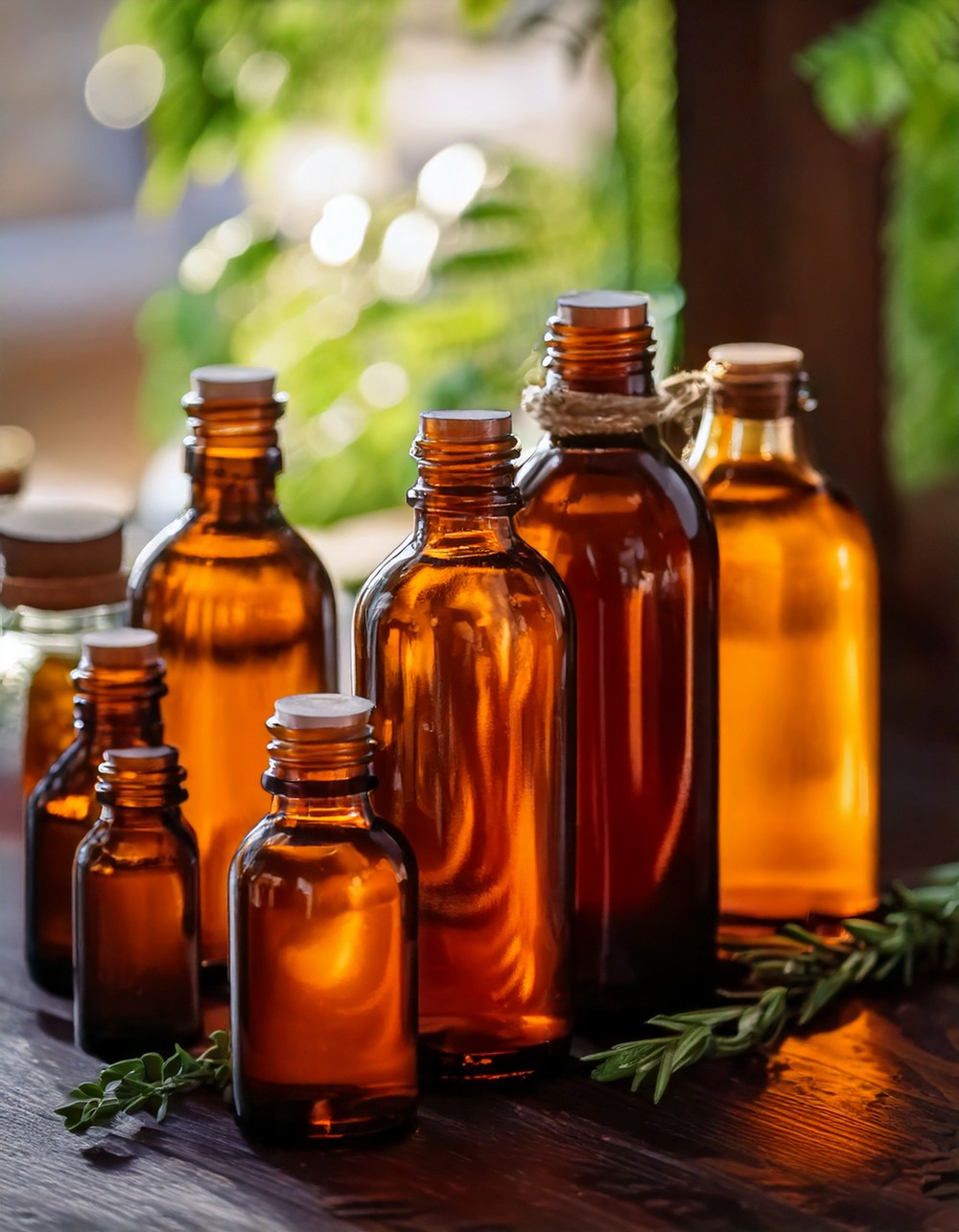 Add Amber Glass Bottles and Jars