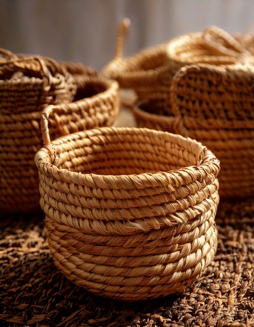 Use Mini Woven Baskets for Texture