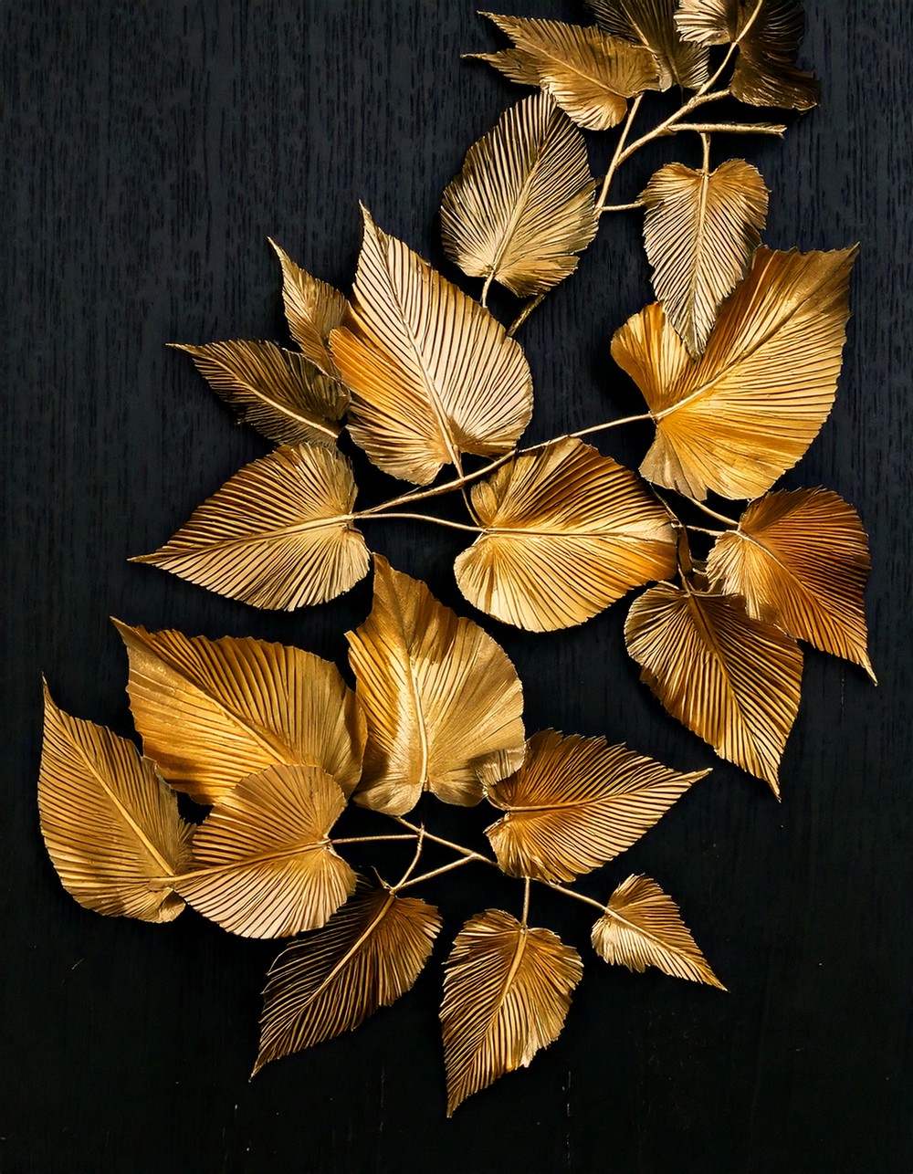 Metallic Gold Leaf Garland