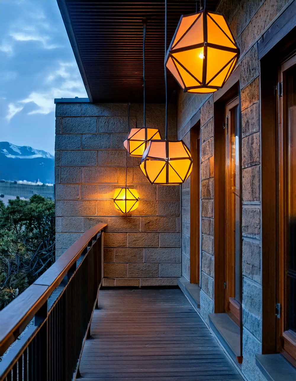 Geometric Outdoor Lanterns