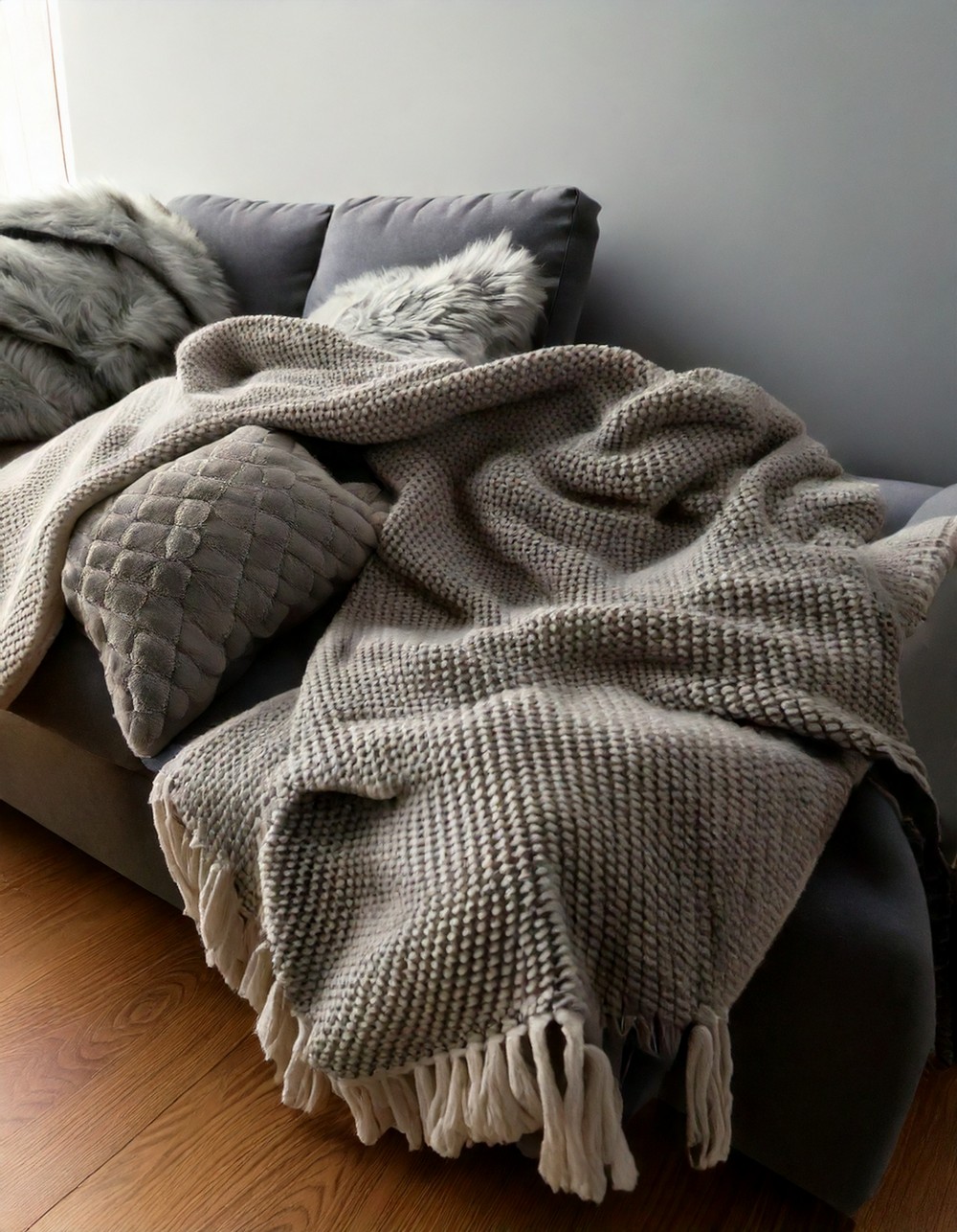 Add Soft, Oversized Throw Blankets