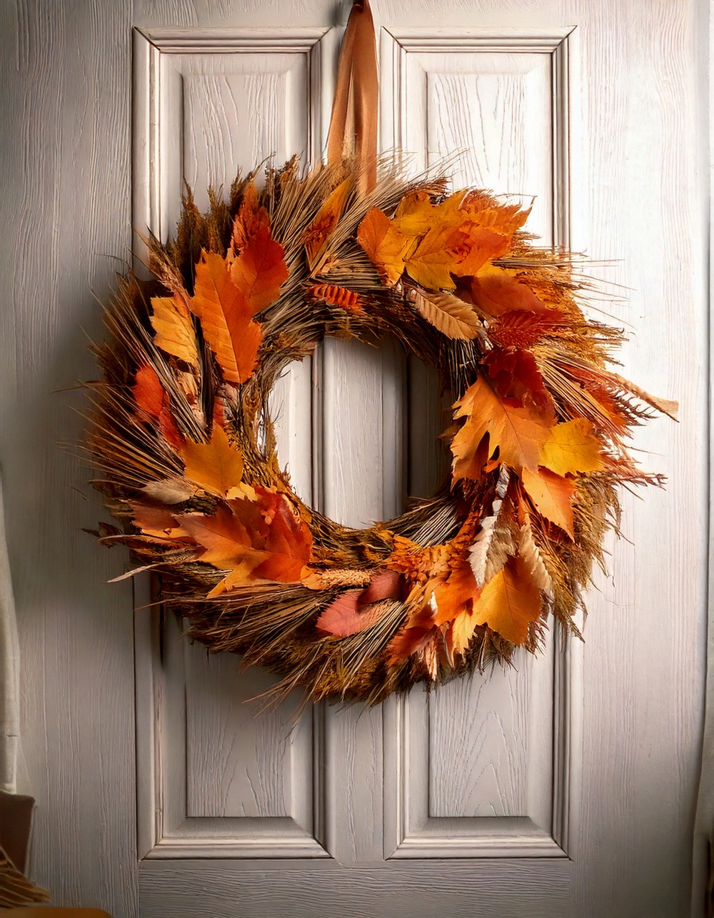 Hang a Fall Wreath Indoors