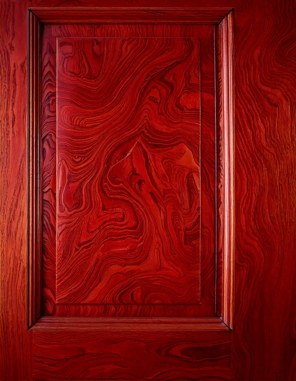 Marion's Deep Red Marbled Pattern