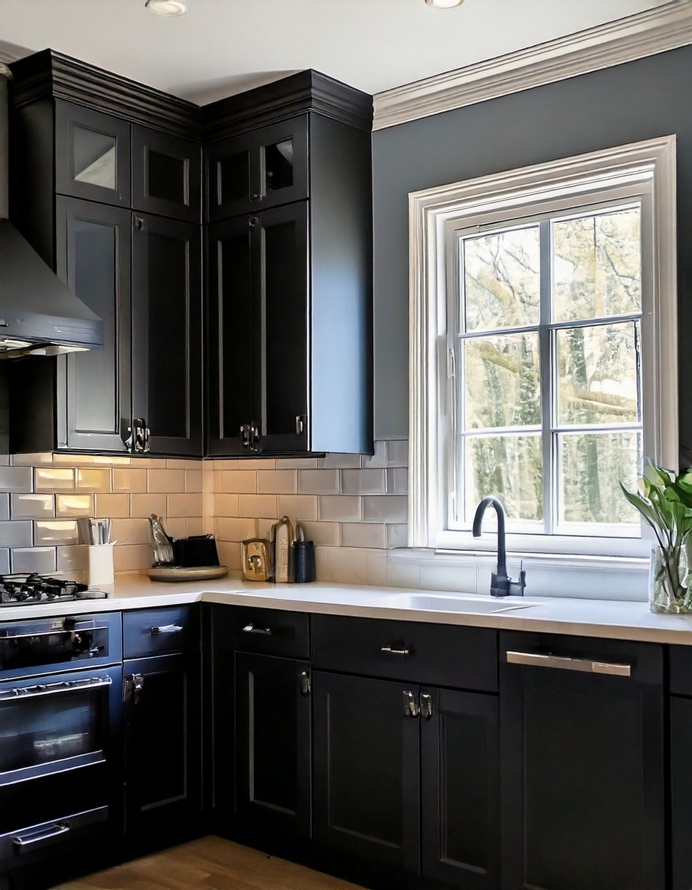 Crisp White Crown Molding