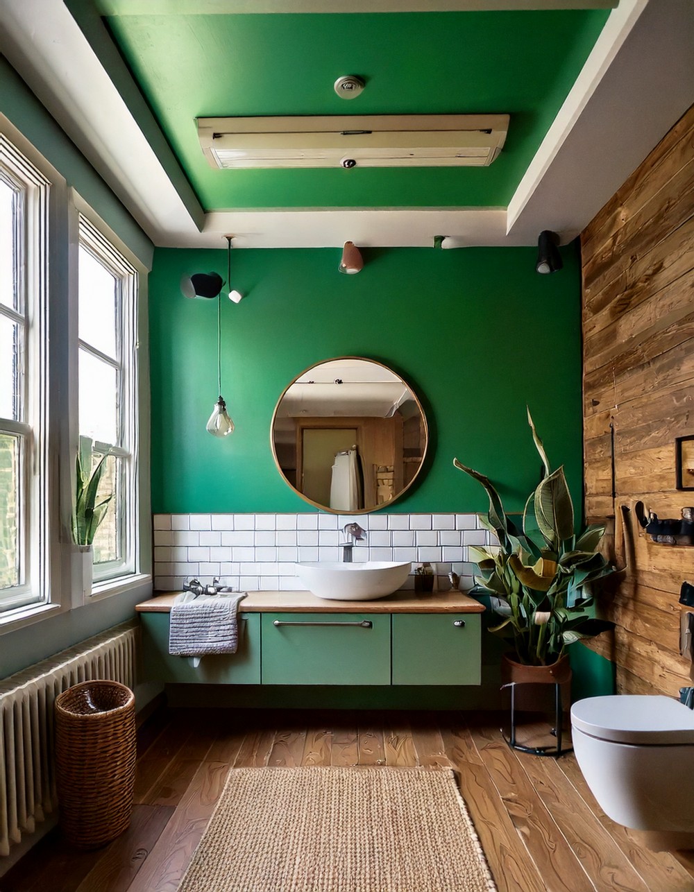 Forest Green Ceiling