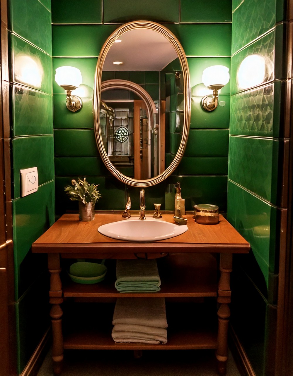 Forest Green Lighting Fixtures