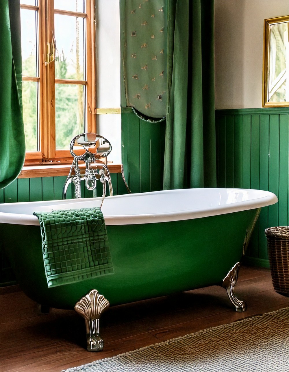 Cozy Forest Green Textiles