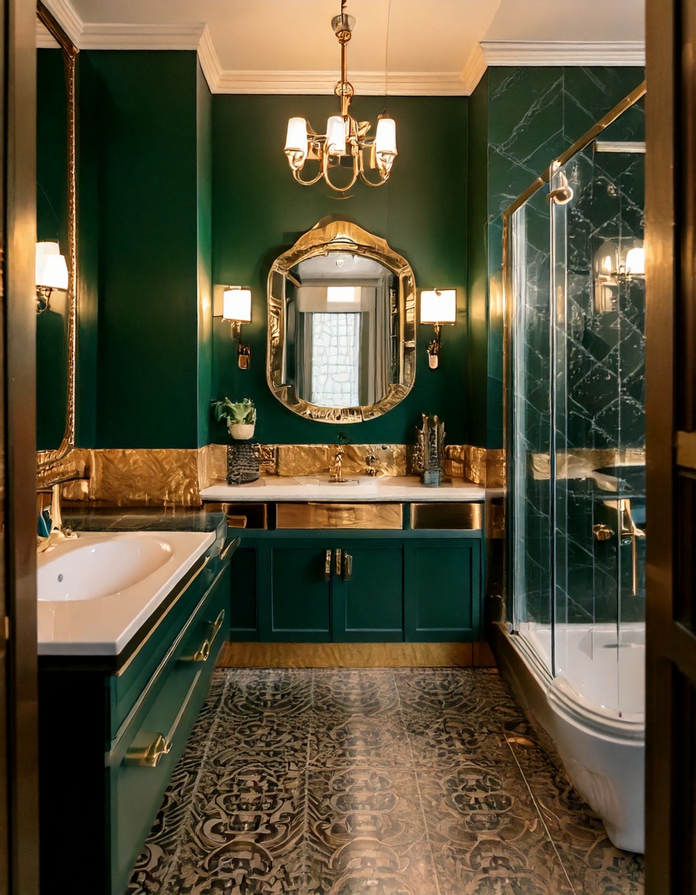 Forest Green and Gold Palette