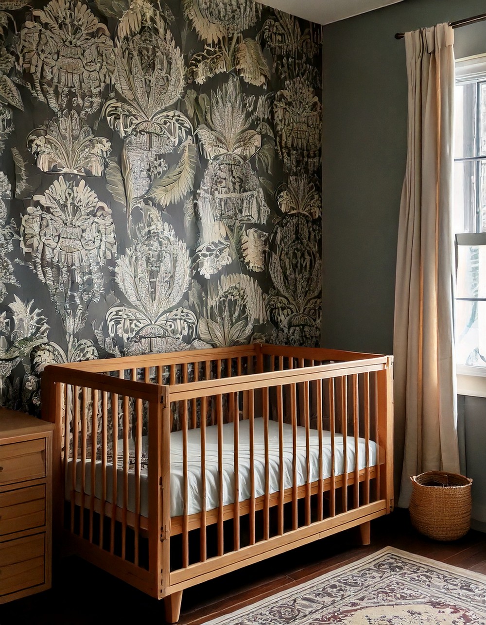 Statement Walls with Bold Patterns or Murals