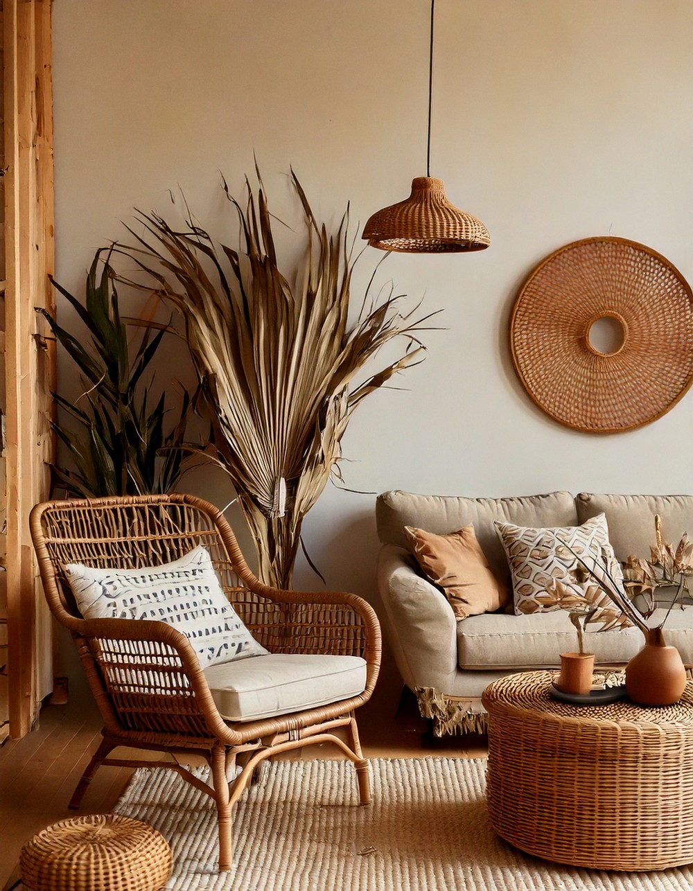 Boho-Inspired Rattan Furniture for a Relaxed Aesthetic