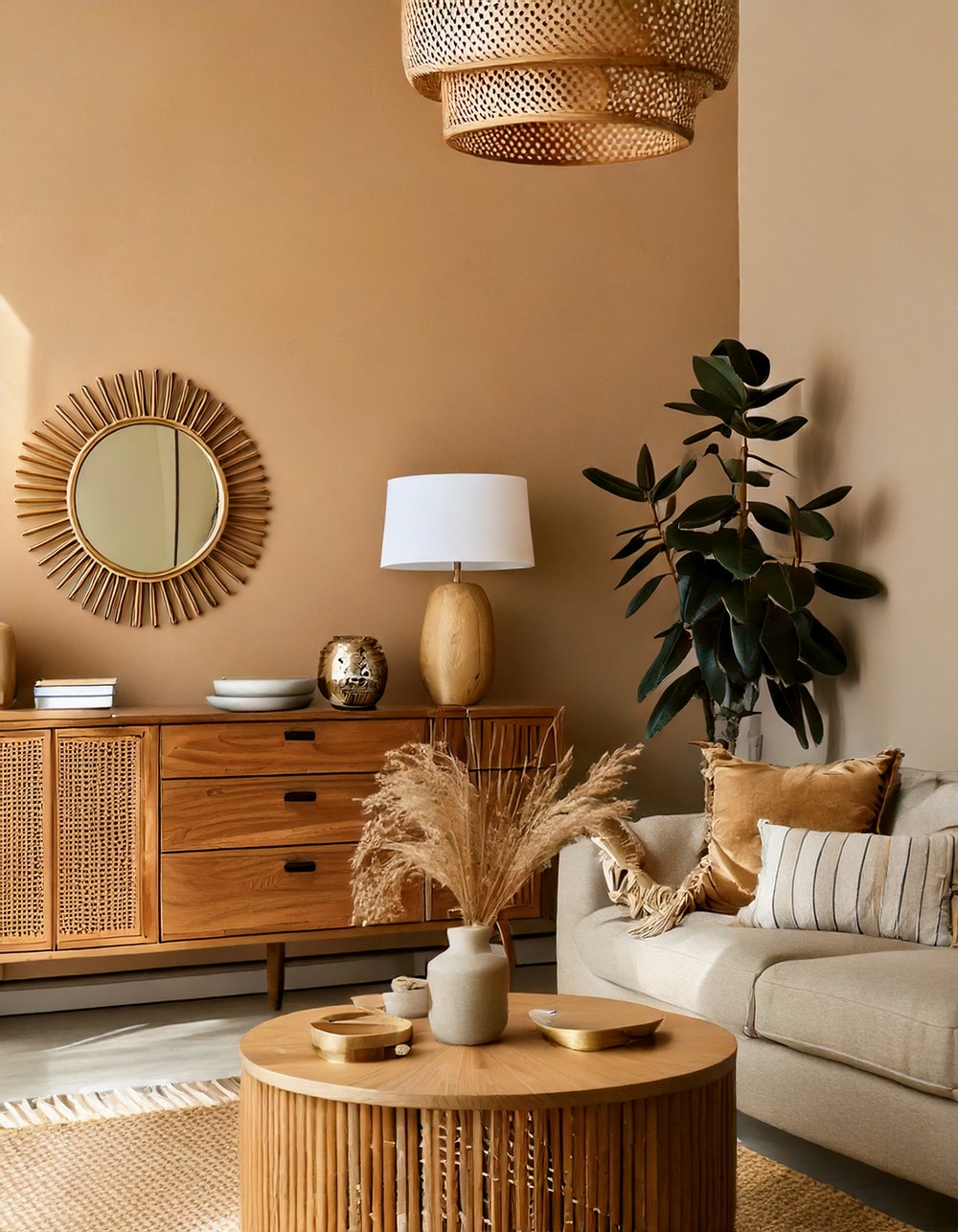 Beige Carpet Living Room Paint Idea That Elevate the Space