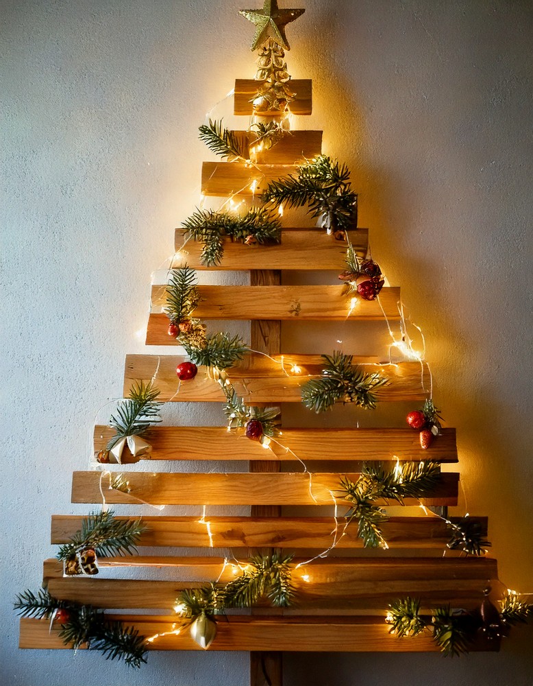 Pallet Wood Tree Stand