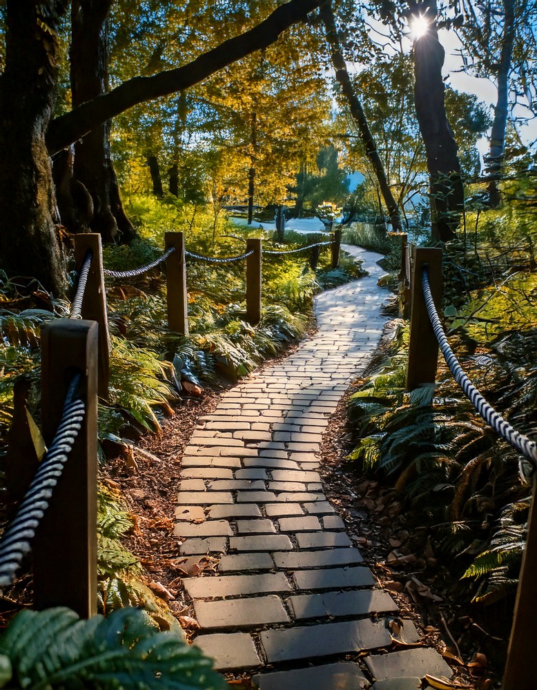 Rope-Edged Pathway Inspiration