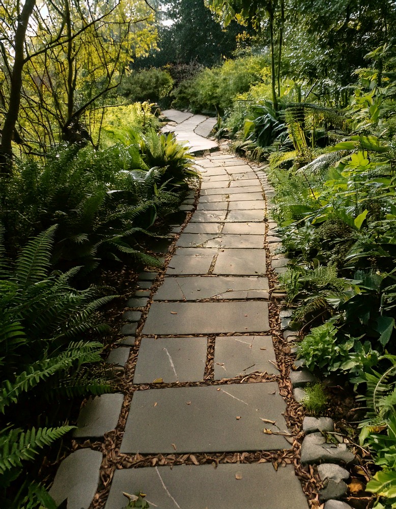 Creative Concrete Slab Walkways