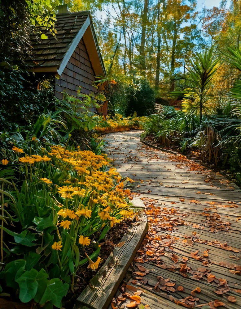 Budget-Friendly Curved Gravel Pathway