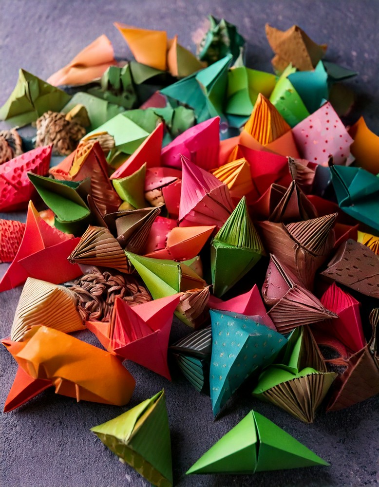 Candy Wrapper Origami Art