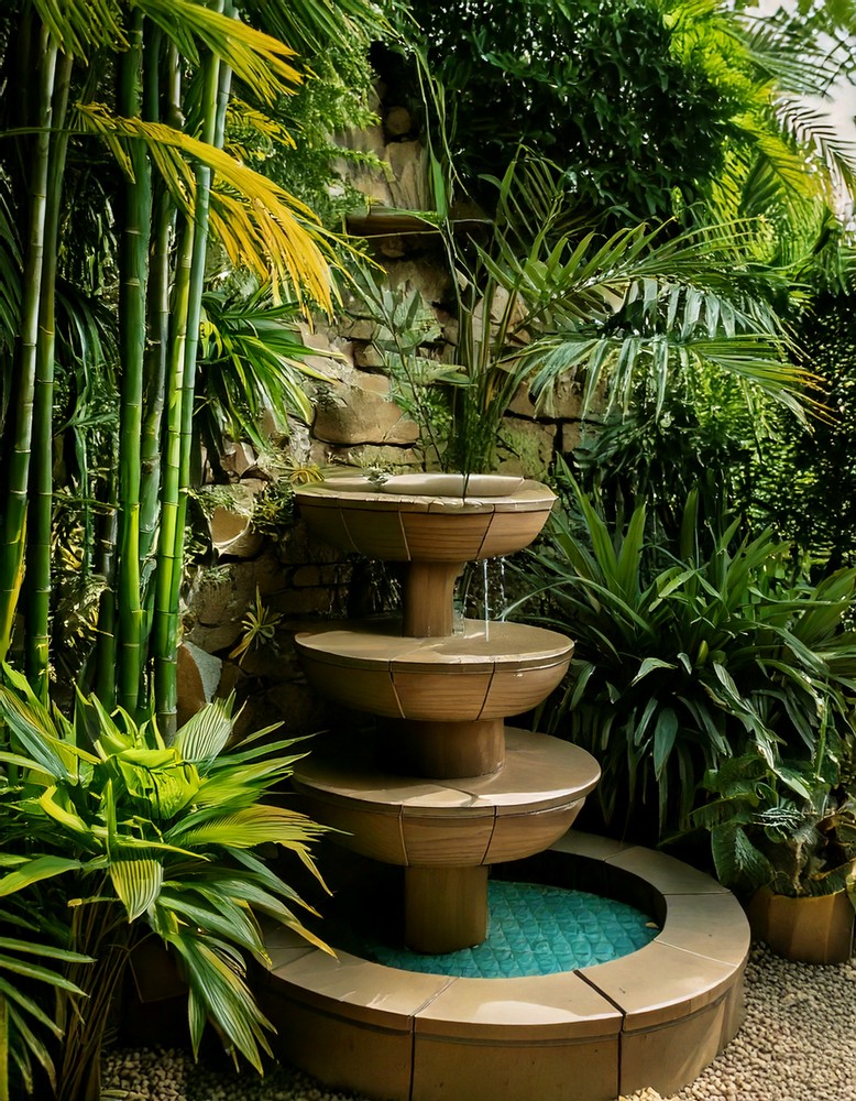 Bamboo Fountain for Aesthetic Gardens