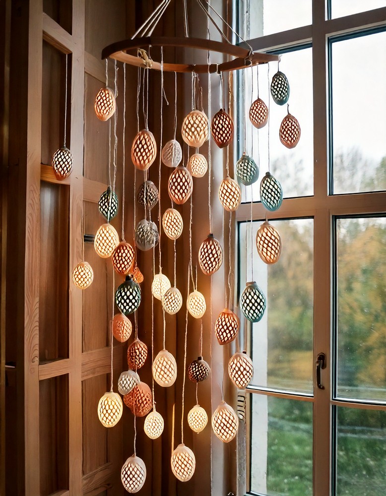 Driftwood Egg Mobile