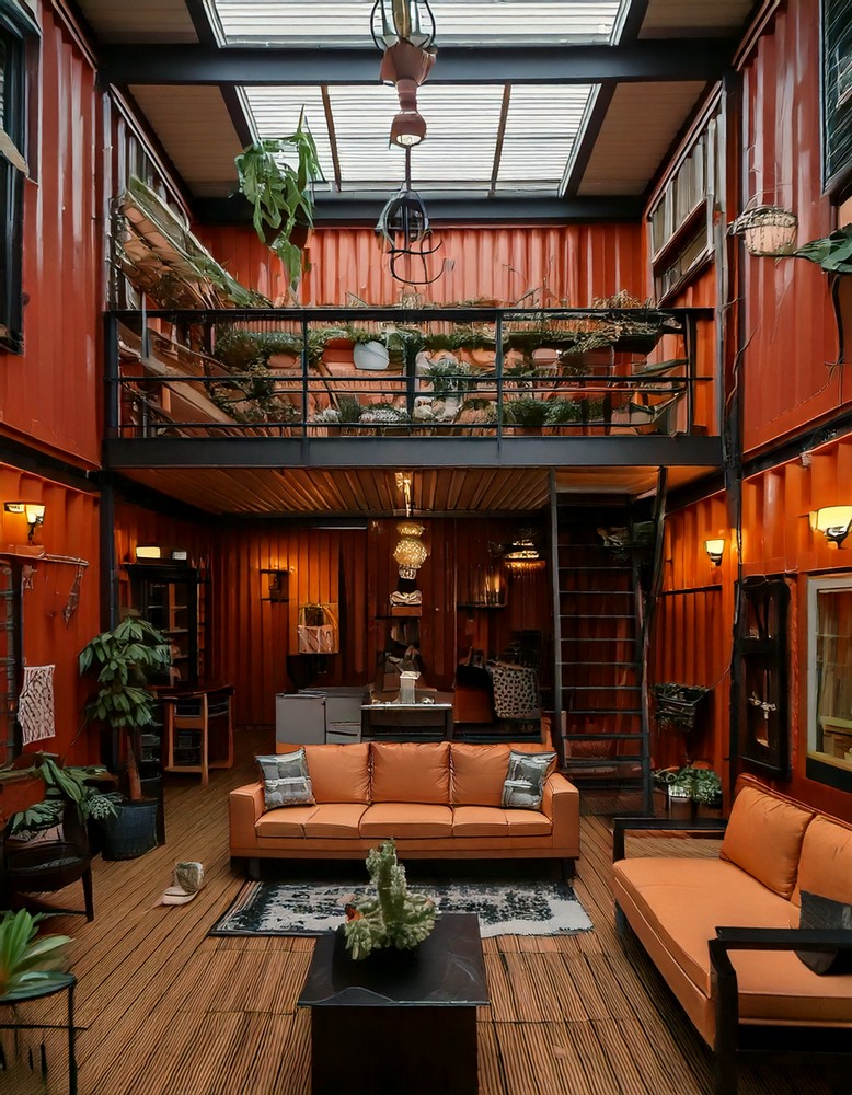 Vibrant Geometric Container Home Designs