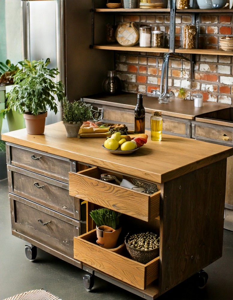 Rolling Kitchen Island