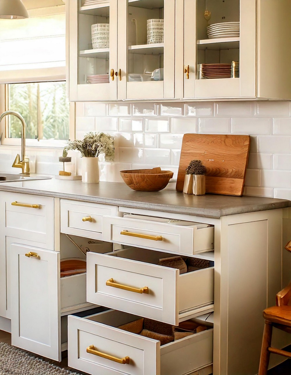 Combining Practicality and Style with Cream Cabinets