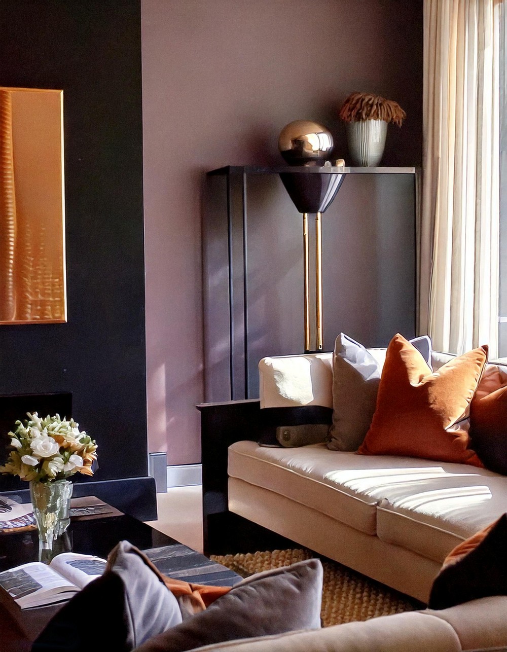 Elegant Art Deco Living Room with Subtle Luxuries