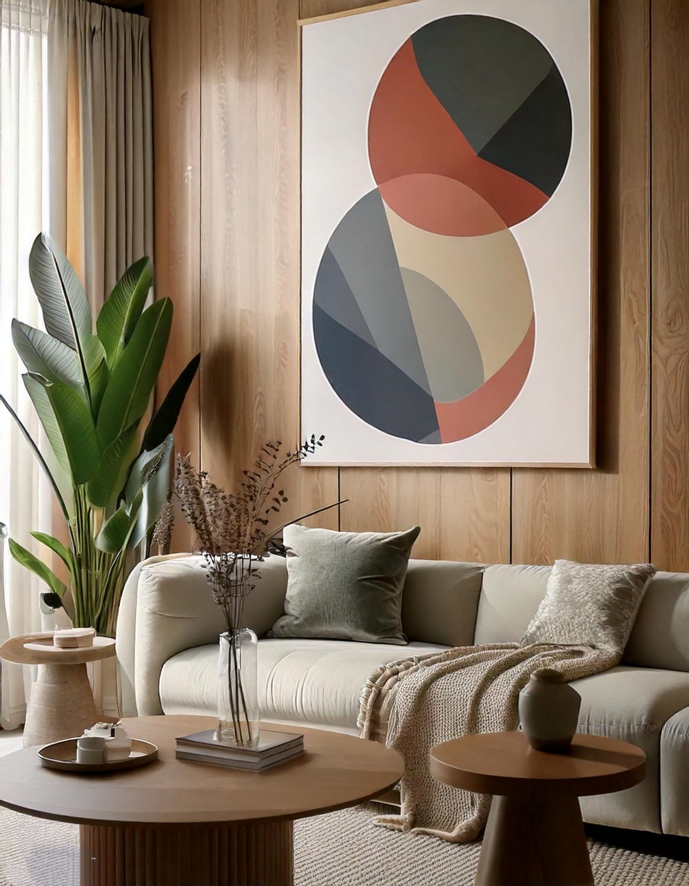 Neutral Brilliance Living Room Design