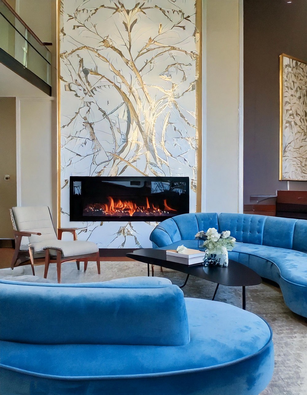 Funky Luxe Living Room Design