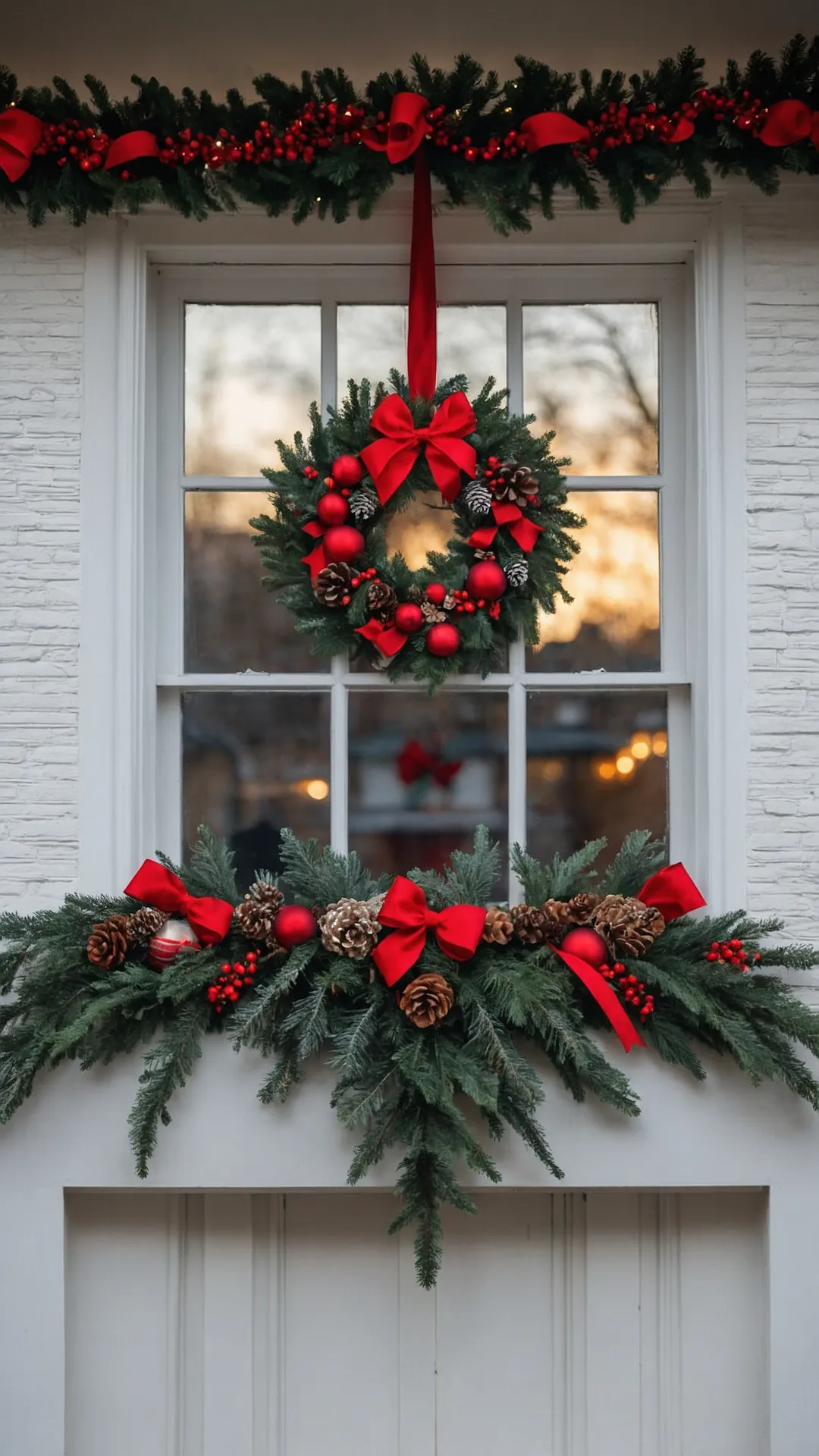 Bold and Bright Holiday Window