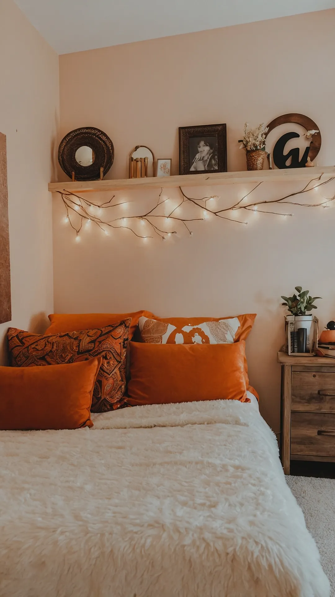 Nature-Inspired Bedroom Wall