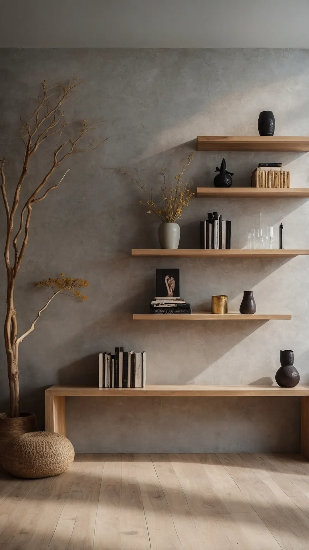 Elevated Shelving & Artistic Touches