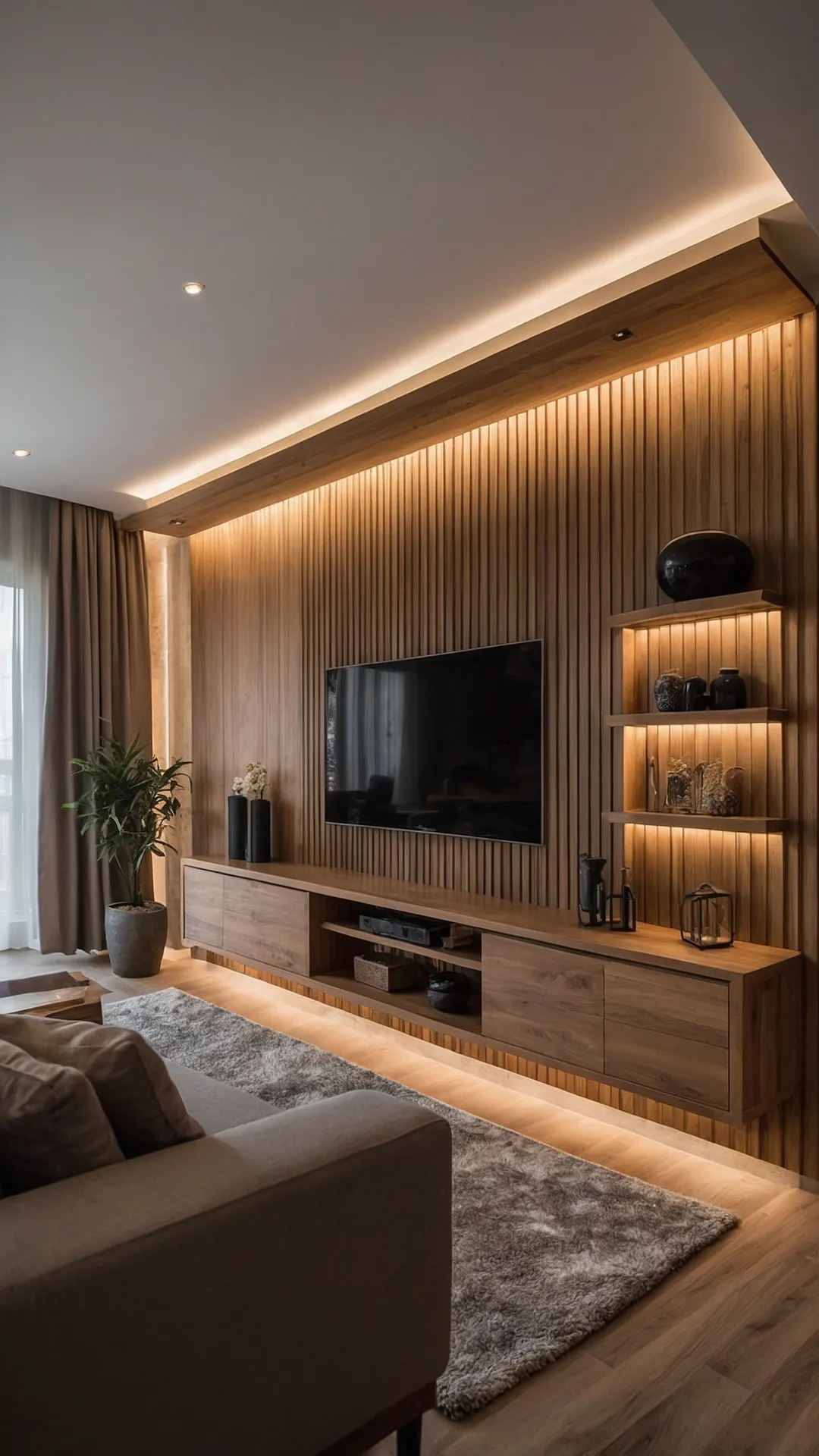 Sleek Wooden Panels for a Contemporary Look