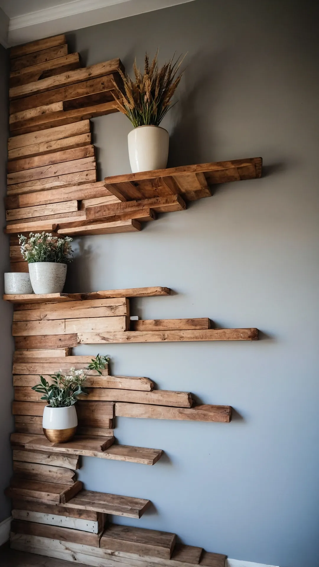 Zigzag Wooden Wall Art for a Bold Statement