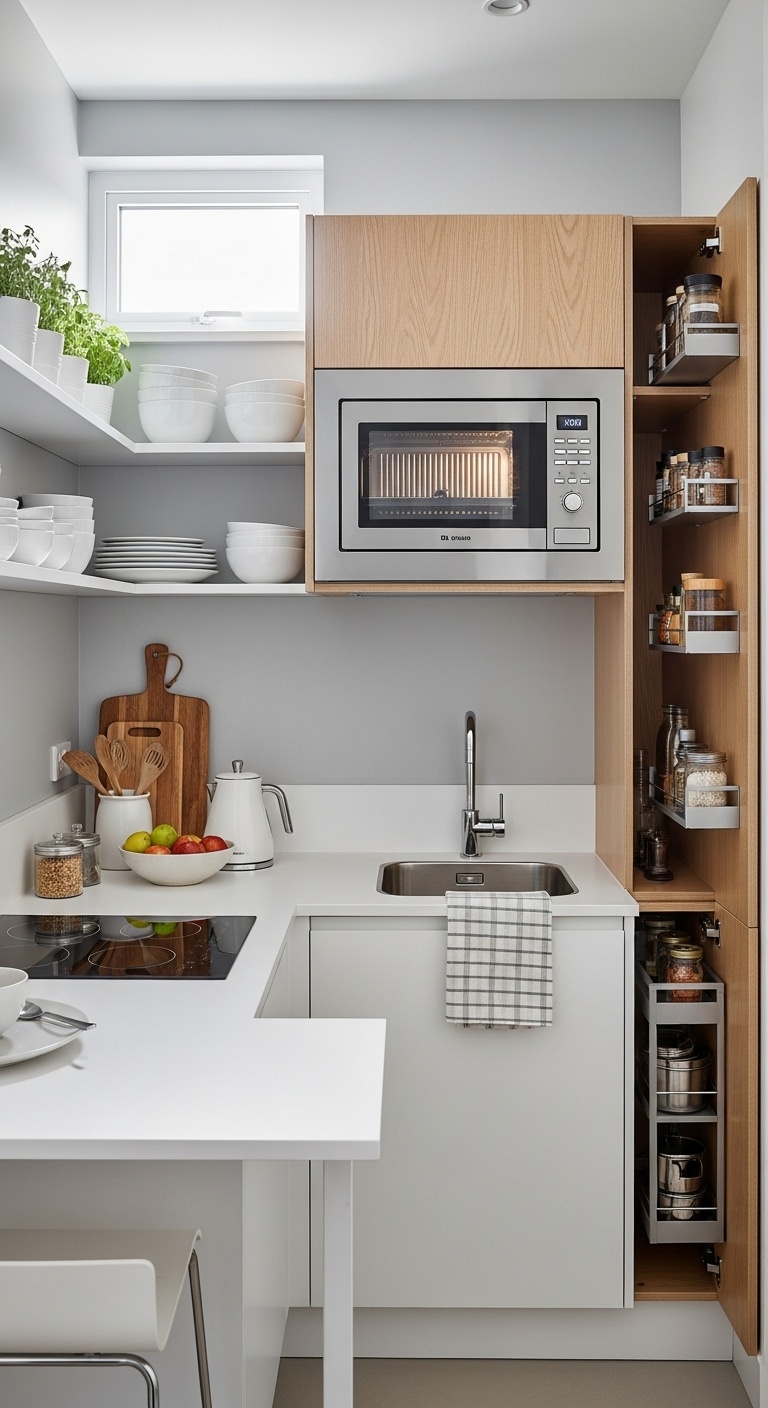 Use a microwave with built-in grill