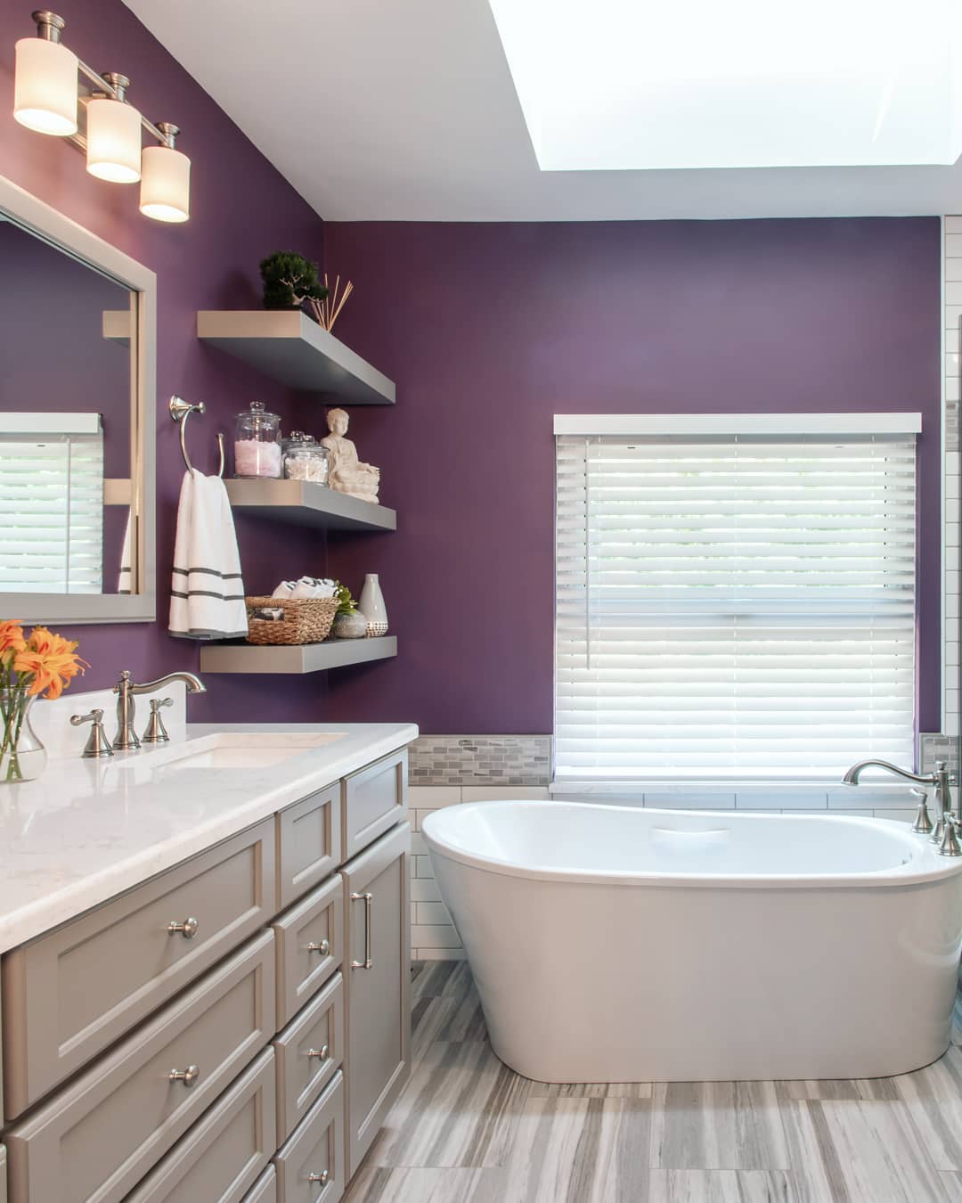 Contemporary Purple with Subtle Gray Tones