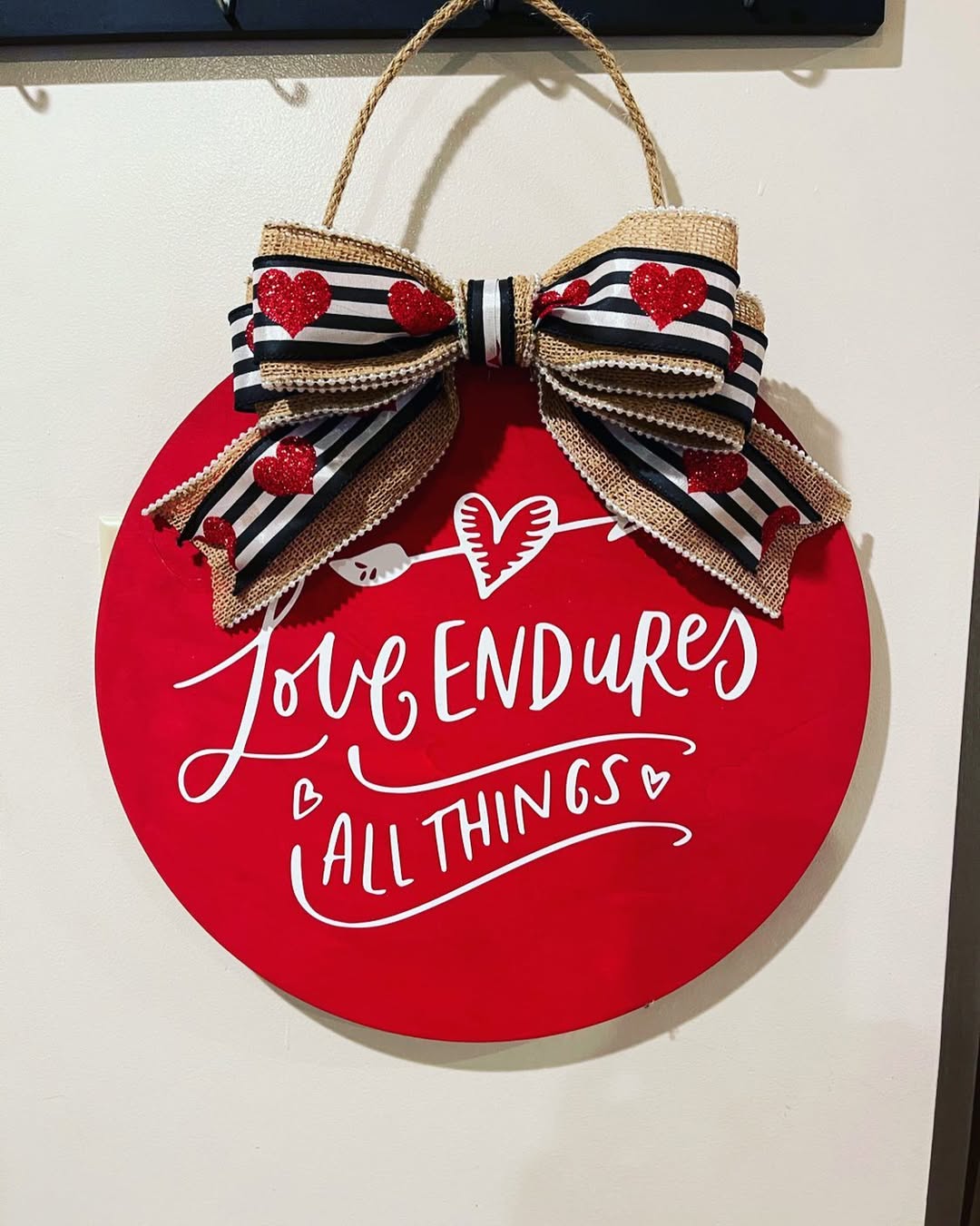 Rustic Red With A Bold Bow