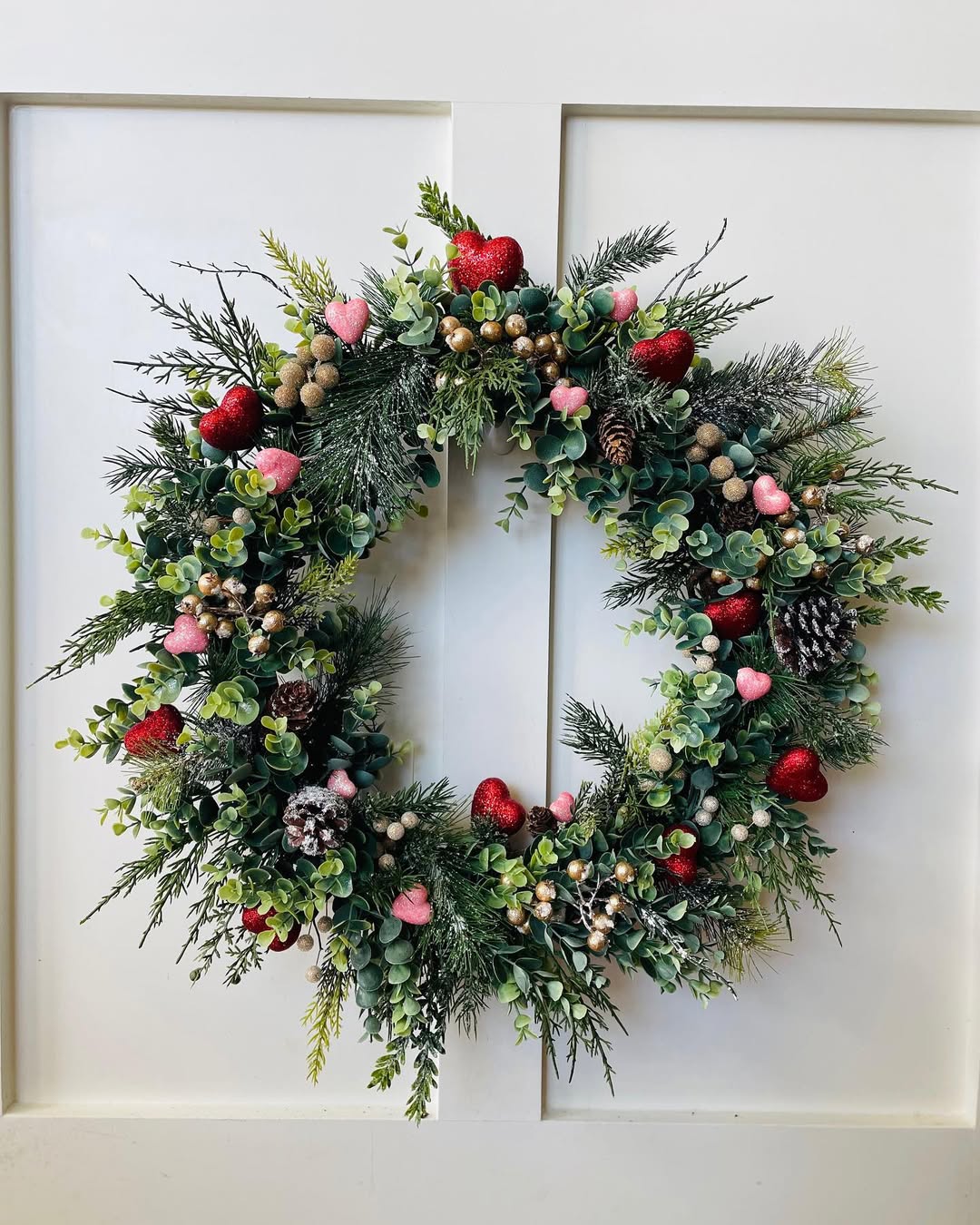 Natural Greens With Sparkling Hearts