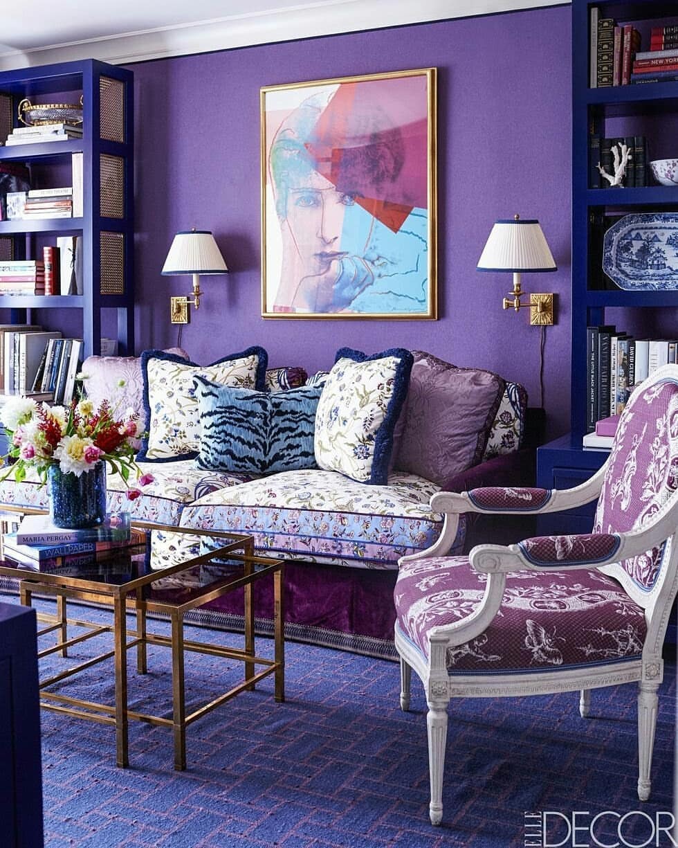 Harmonizing Purples with Luxe Accents