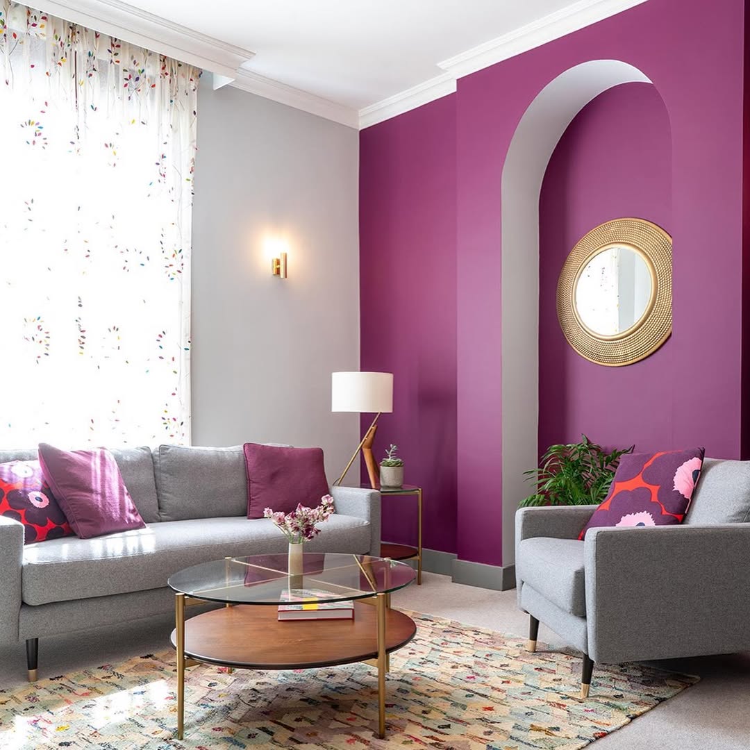 Statement-Making Purple Accent Walls