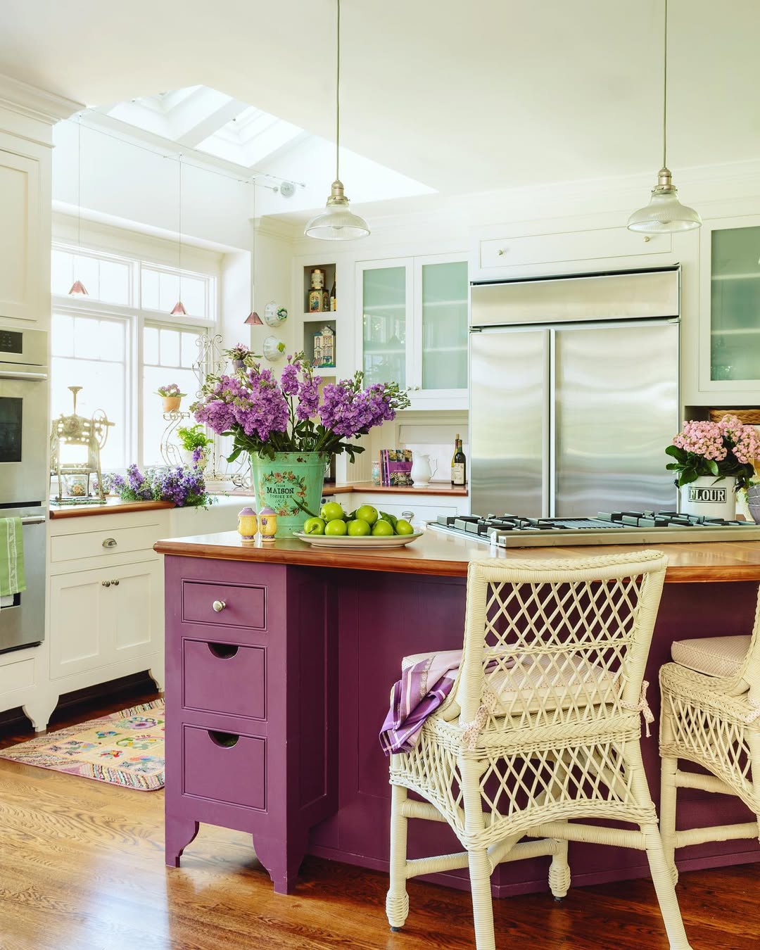 Purple Island With Natural Accents