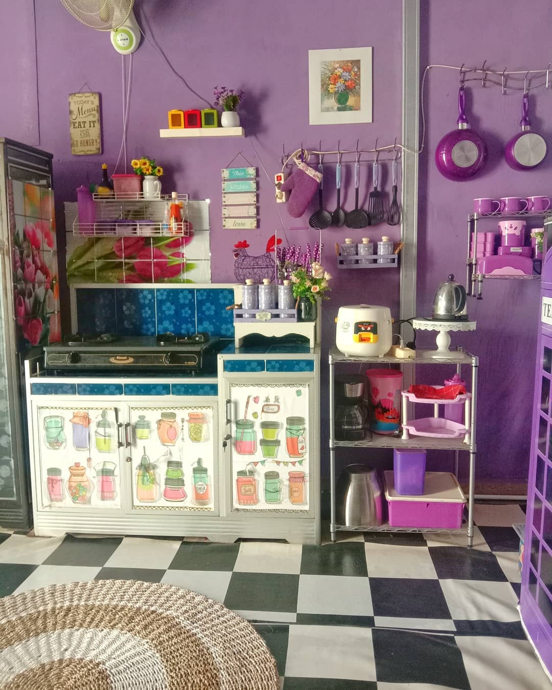 Playful Purple With Eclectic Charm